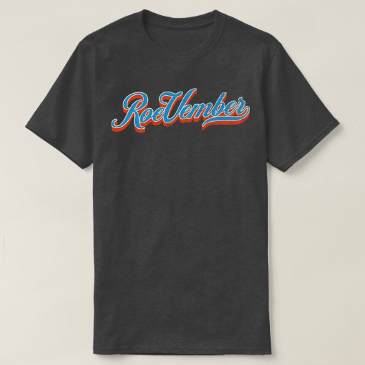 T-shirt Typographie Vintage Roevember (Design devant)