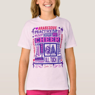 T-shirt Typographie violette des filles