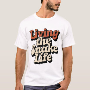T-shirt Typographie Vivre la Vie de Serpent des Blés Rep
