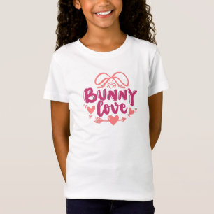 T-shirt typographique avec citation de Pâques rose