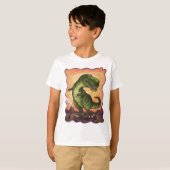 T-shirt Tyrannosaurus Art Tops (Devant entier)