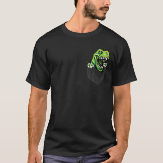 T-shirt Tyrannosaurus Dinosaur Dans Pocket Cute Rex Pocket