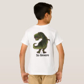 T-shirt Tyrannosaurus Pet Tops (Dos entier)