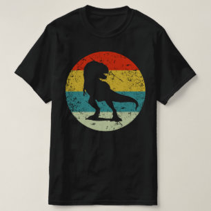 T-shirt tyrannosaurus rétro silhouette vintage les années