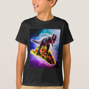 T-shirt Tyrannosaurus Rex Dinosaur équitation Tacos dans l