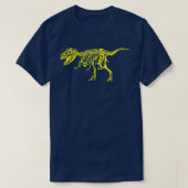 T-shirt Tyrannosaurus Rex Dinosaur Squelette Reptile Fossi (Design devant)