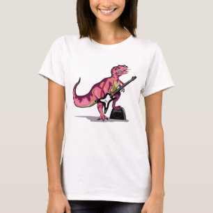 T-shirt Tyrannosaurus Rex Jouant La Guitare.