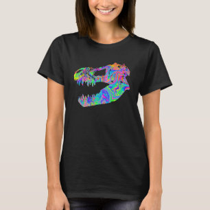 T-shirt Tyrannosaurus Rex Rex Crâne Dinosaure coloré Foss