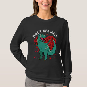 T-shirt Tyrannosaurus Rex Valentine's Dinosaur Boy Girl Di