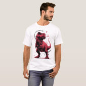 T-shirt tyrannosaurus, tyrex dinosaure (Devant entier)