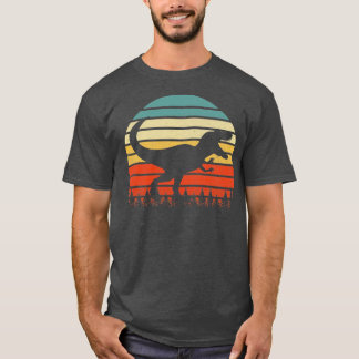 T-shirt Tyrannosaurus vintage Trex Dinosaurus Sunset Retro