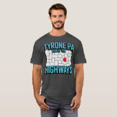 T-shirt Tyrone PA - Hub of the Highways (Devant entier)