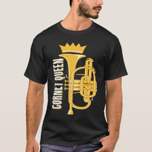 T-shirt u201CCORNET QUEENu201D cornet fille cornet femelle