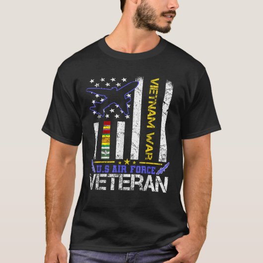 T-shirt U S Air Force Vietnam vétéran militaire vétéran US (Devant)