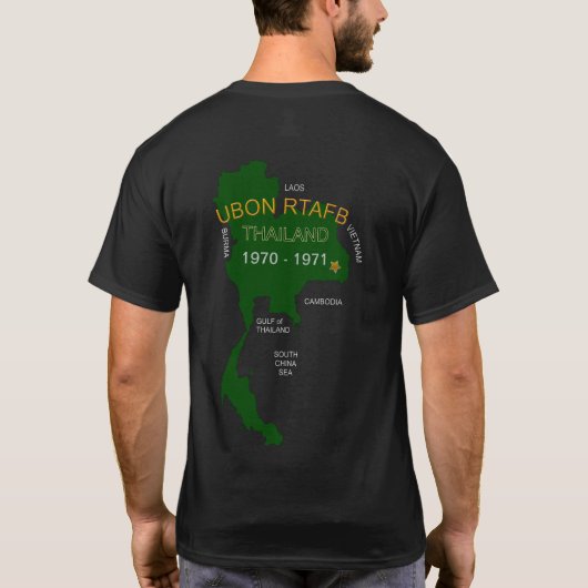 T-shirt U. S. Anciens combattants de la Thaïlande Ubon RTA (Dos)