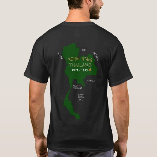T-shirt U.S. Anciens combattants thaïlandais Korat RTAFB (Dos)