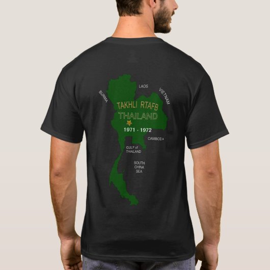 T-shirt U.S. Anciens combattants thaïlandais Takhli RTAFB (Dos)
