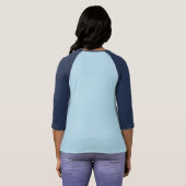 T-shirt U.S. Bella des femmes de marine+Toile (Dos entier)