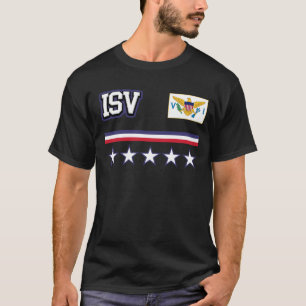 T-shirt U.S. Drapeau des Îles Vierges