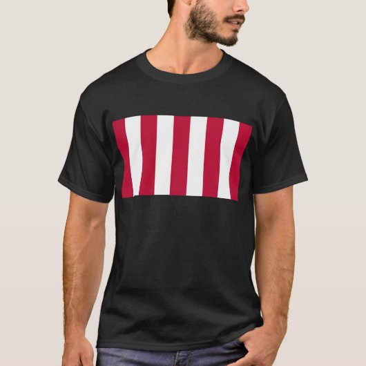 T-shirt U.S. Fils de drapeau vertical de bande de la (Devant)