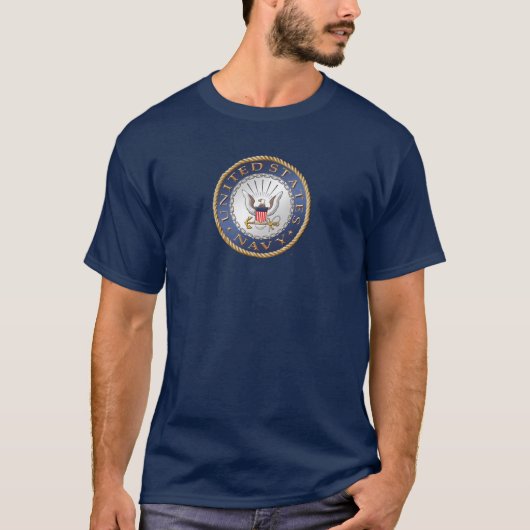T-shirt U.S. Le tee - shirt d'hommes de marine (Devant)