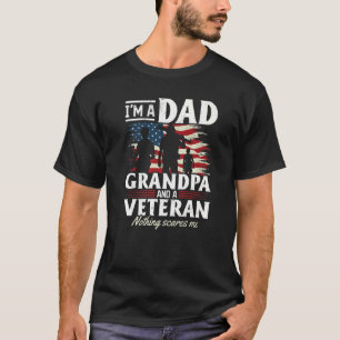T-shirt U Vétéran I'm Papa Grandpa Et A Vétéran Nothing S