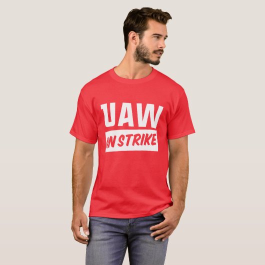 T-shirt UAW En Grève 2023 Syndicat des travailleurs unis d (Devant entier)