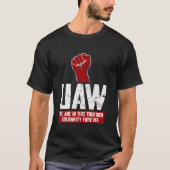 T-shirt Uaw On Strike Red Tee Syndicat Syndicat De L'Auto (Devant)