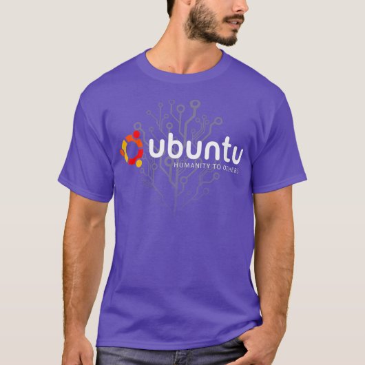 T-shirt Ubuntu Linux Humanity to other (Devant)