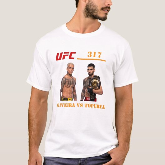 T-shirt UFC 317, Oliveria vs Topuria (Devant)