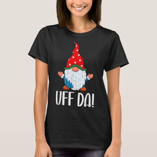 T-shirt Uff Da Swediomte Gnome Christmas (Devant)