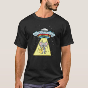T-shirt Ufo Abduction Koala Saxophoniste
