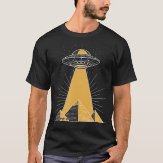 T-shirt Ufo Abduction Pyramid Alien Beam Sci Fi Ufo