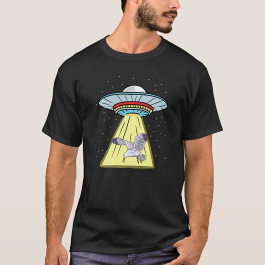 T-shirt Ufo Abduction Seagull (Devant)