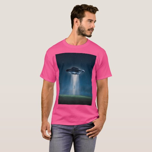 T-shirt Ufo Alien Enlèvement humain Extraterrestre Ancien (Devant entier)