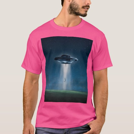 T-shirt Ufo Alien Enlèvement humain Extraterrestre Ancien (Devant)