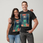T-shirt UFO Alien Non Identifié Flying Object Peace Little (Unisexe)