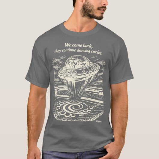 T-SHIRT UFO CROP CIRCLES (Devant)