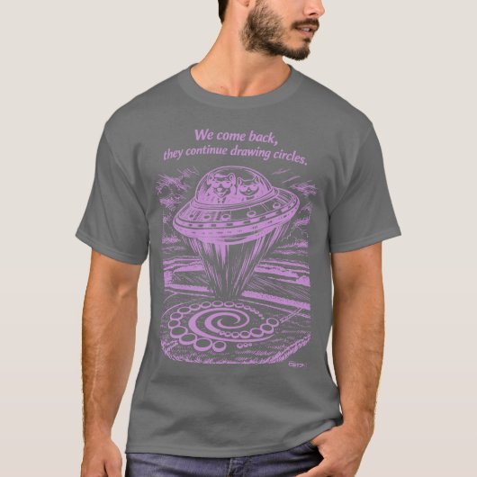 T-SHIRT UFO CROP CIRCLES (Devant)