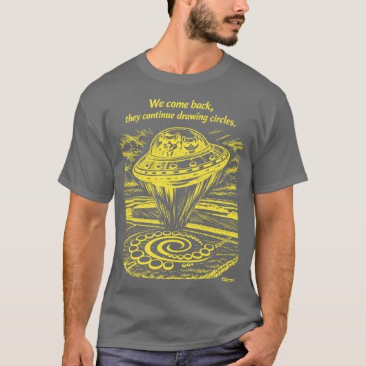 T-SHIRT UFO CROP CIRCLES (Devant)