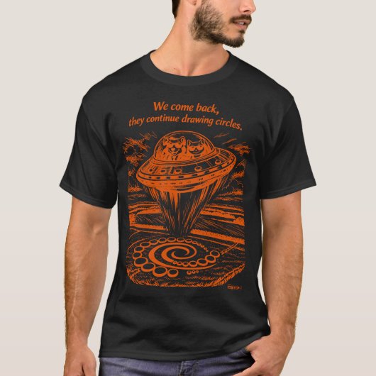 T-SHIRT UFO CROP CIRCLES (Devant)