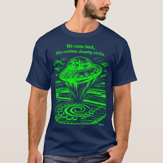 T-SHIRT UFO CROP CIRCLES (Devant)