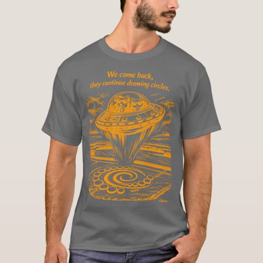 T-SHIRT UFO CROP CIRCLES (Devant)