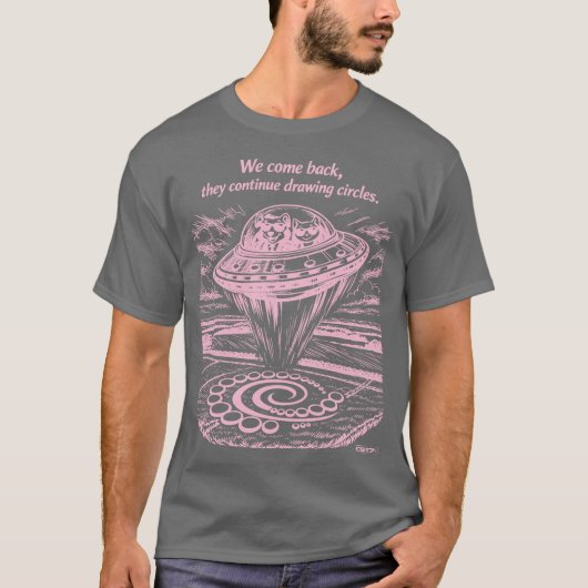 T-SHIRT UFO CROP CIRCLES (Devant)