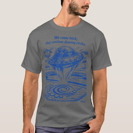 T-SHIRT UFO CROP CIRCLES (Devant)