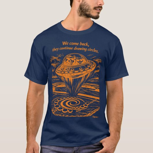 T-SHIRT UFO CROP CIRCLES (Devant)