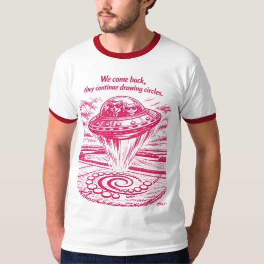 T-SHIRT UFO CROP CIRCLES (Devant)