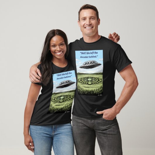 T-shirt UFO CROP CIRCLES Decoder (Unisexe)