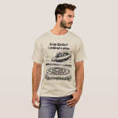 T-shirt UFO CROP CIRCLES I ordered a pizza (Devant entier)