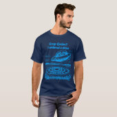 T-shirt UFO CROP CIRCLES I ordered a pizza (Devant entier)